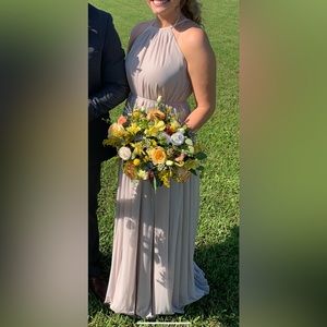 Biscotti maxi bridesmaid dress